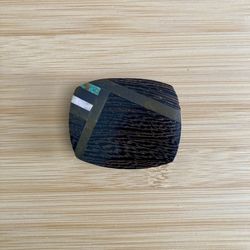 Belt Buckle: Solid Brass Wood Inlay Southwestern Style