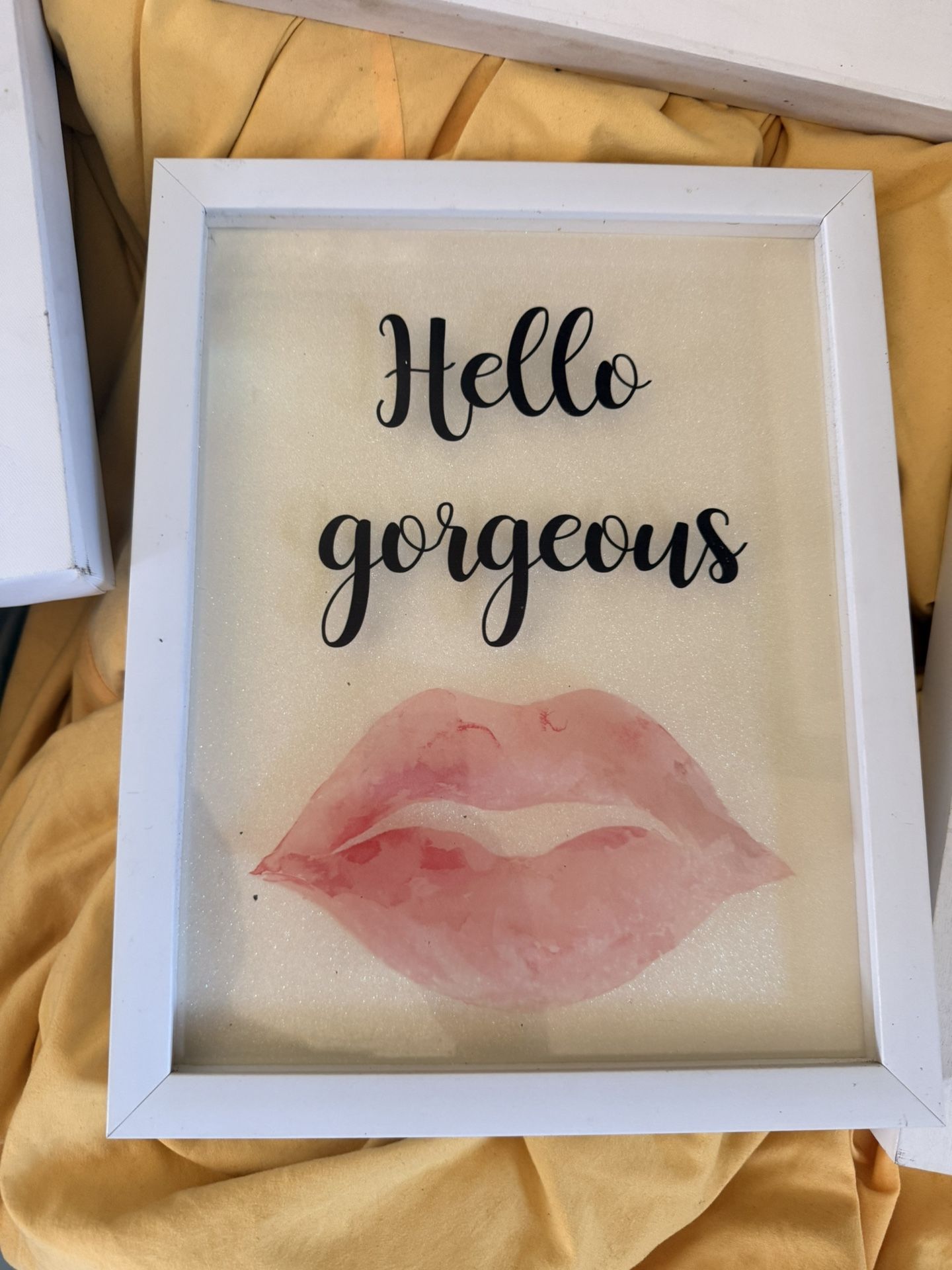 Lips Wall Decor “Hello Gorgeous “