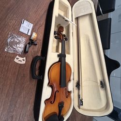 Brand New Violin With Case And Accessories 
