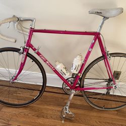 RARE Late 80s Magenta Pink Eddy Merckx Road Bike Campagnolo Belgium Made Cromor