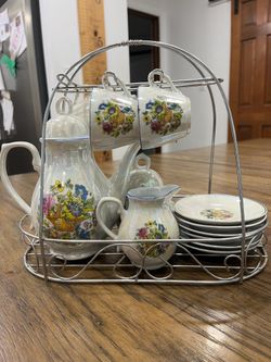 Vintage porcelain tea set