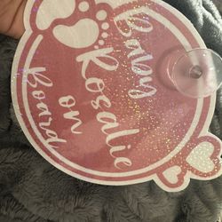 Personalized Baby On Board Car Sign. 