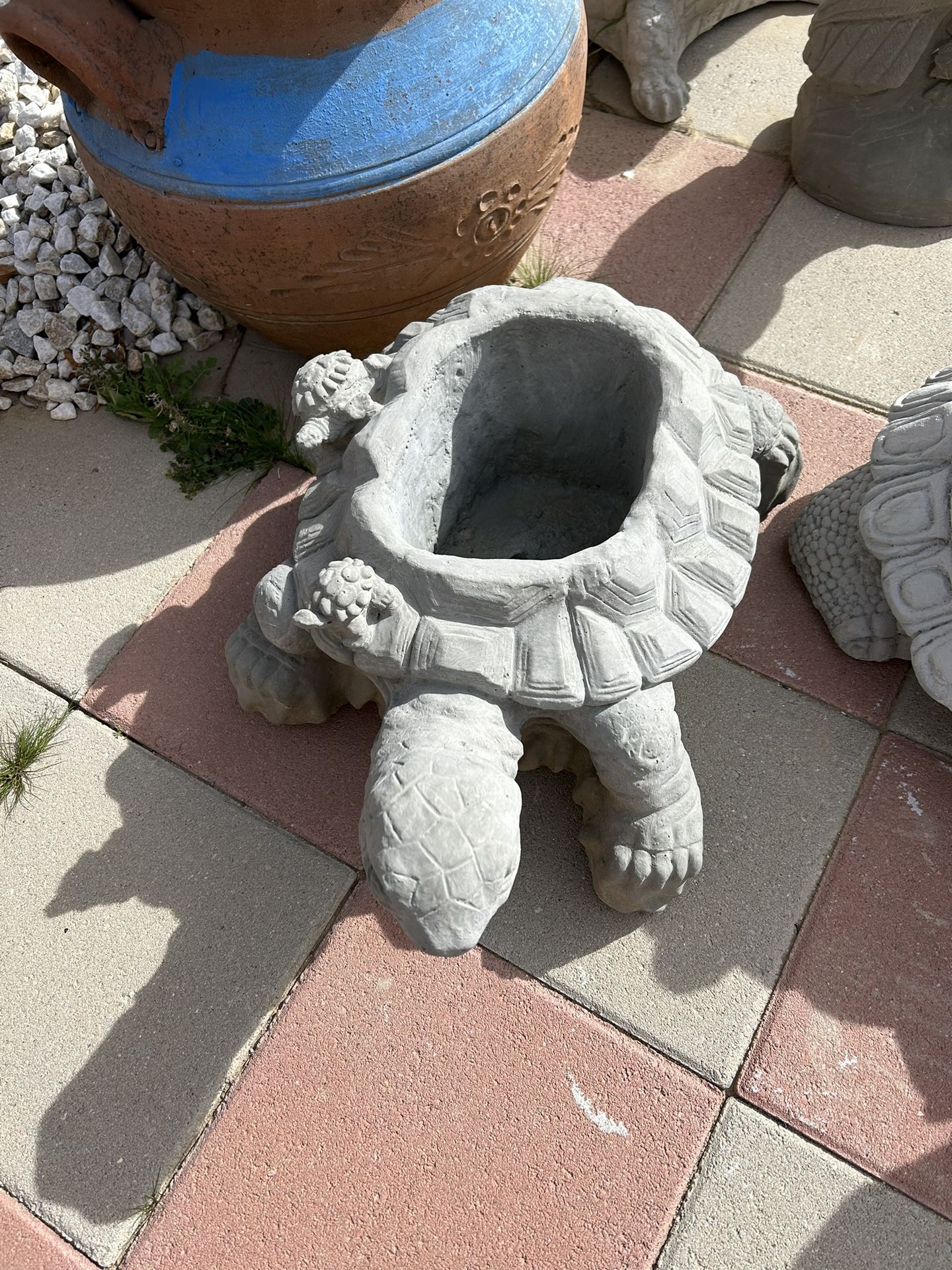 New Turtle Planter Made Out Of Cement Perfect Gift 🎁