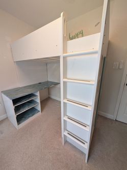 Twin IKEA SMẢSTAD Loft Bed with Desk/Closet