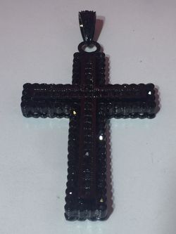 Stone Cross Necklace Pendent Charm