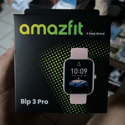 Amazfit Bip 3 Pro Smartwatch - Pink - Smart Watch New 2024-2025 Accessories Bip3