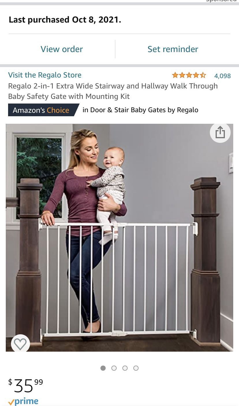 New In Unopened Box Baby Gate