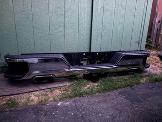 2025 gm rear bumper dual exhaust with tow hitch