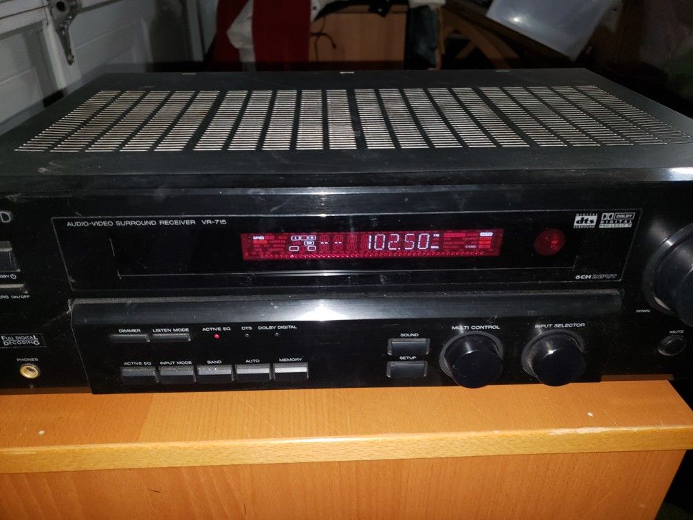 Kenwood Audio-Video Surround Receiver VR-715 6x Outputs