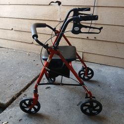 Drive Medical 4-Wheel Rollator Walker
