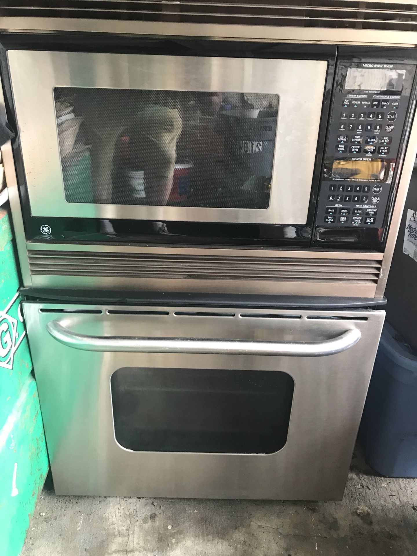 Wall oven and microwave