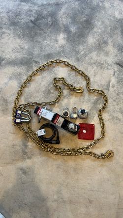 2” Ball Hitch & Receiver , Padlocks, Heavy Duty Chain and Lock Security Bundle