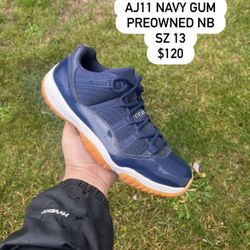 Jordan 11 Low Navy Gum Size 13
