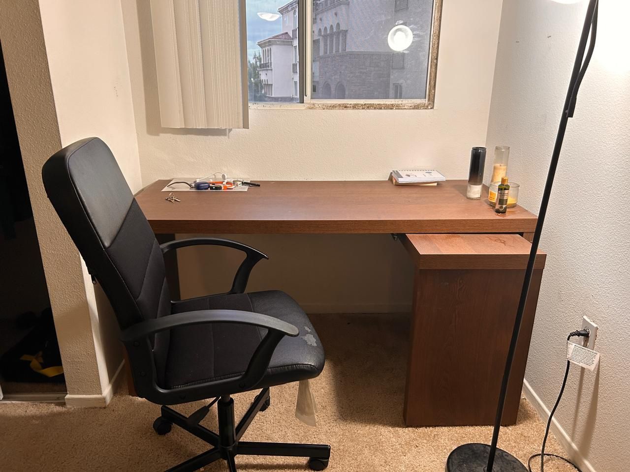 Ikea Wooden Malm Desk