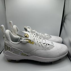 Under Armor Harper 7 Low ST “White Metallic Gold”