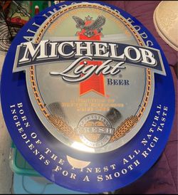 Michelob Light beer sign with Eagle logo