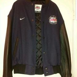 VINTAGE NIKE SUPER BOWL VARSITY JACKET