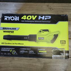RYOBI 40V HP Whisper Series 155 MPH 600 CFM Cordless Leaf Blower (Tool Only