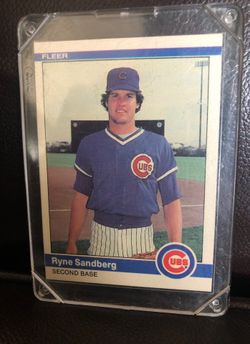Ryne Sandberg 1984 baseball card mint condition (comes with hard plastic sleeve to protect it)