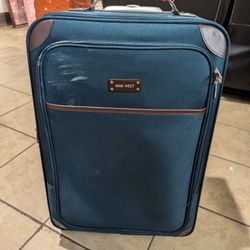 Green suitcase luggage carry on 
22x14x8
