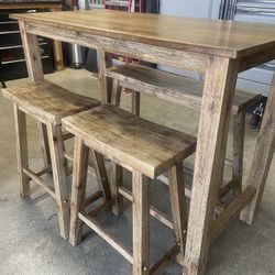Bar Table With Stools