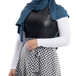 Teal Blue Premium Jersey Hijab