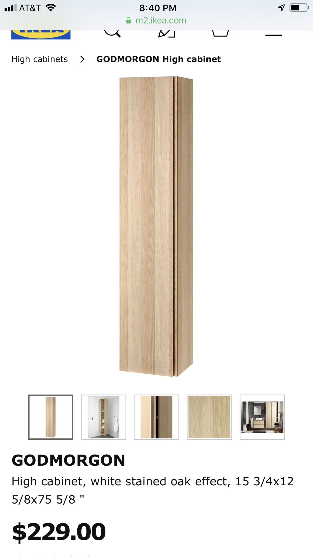 New godmorgon ikea cabinet in box