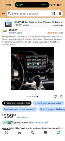 Stinger height 10 radio