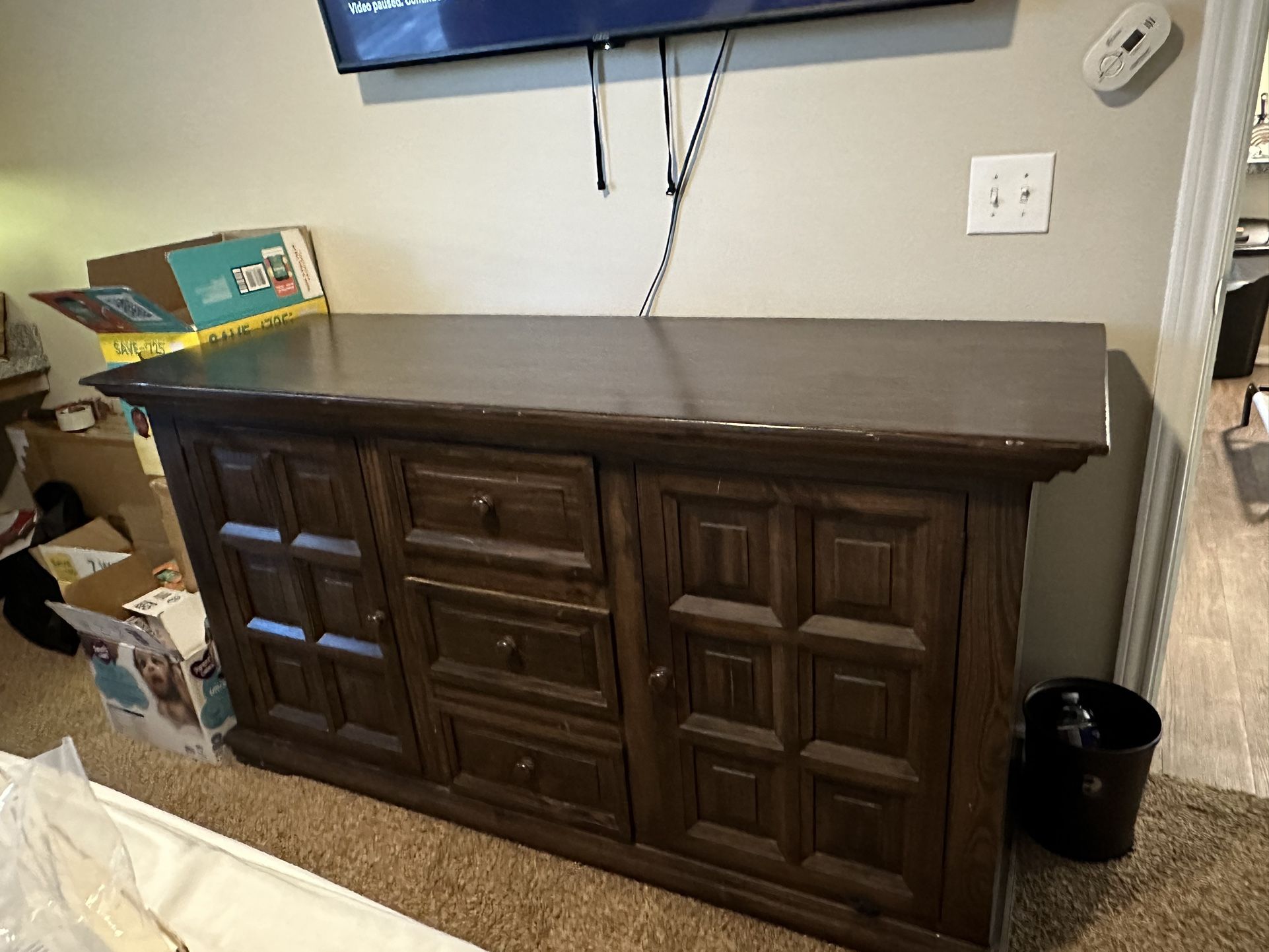 Night Stand & Large Dresser / Tv Stand
