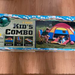 Ozark Trail 3 Piece Kid’s Camping Set (Tent, Sleeping Bag, Chair)