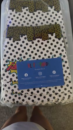 Blue Panda Party Popcorn Boxes
