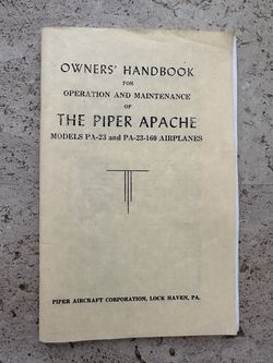 Piper Apache PA-23 Owner’s Handbook