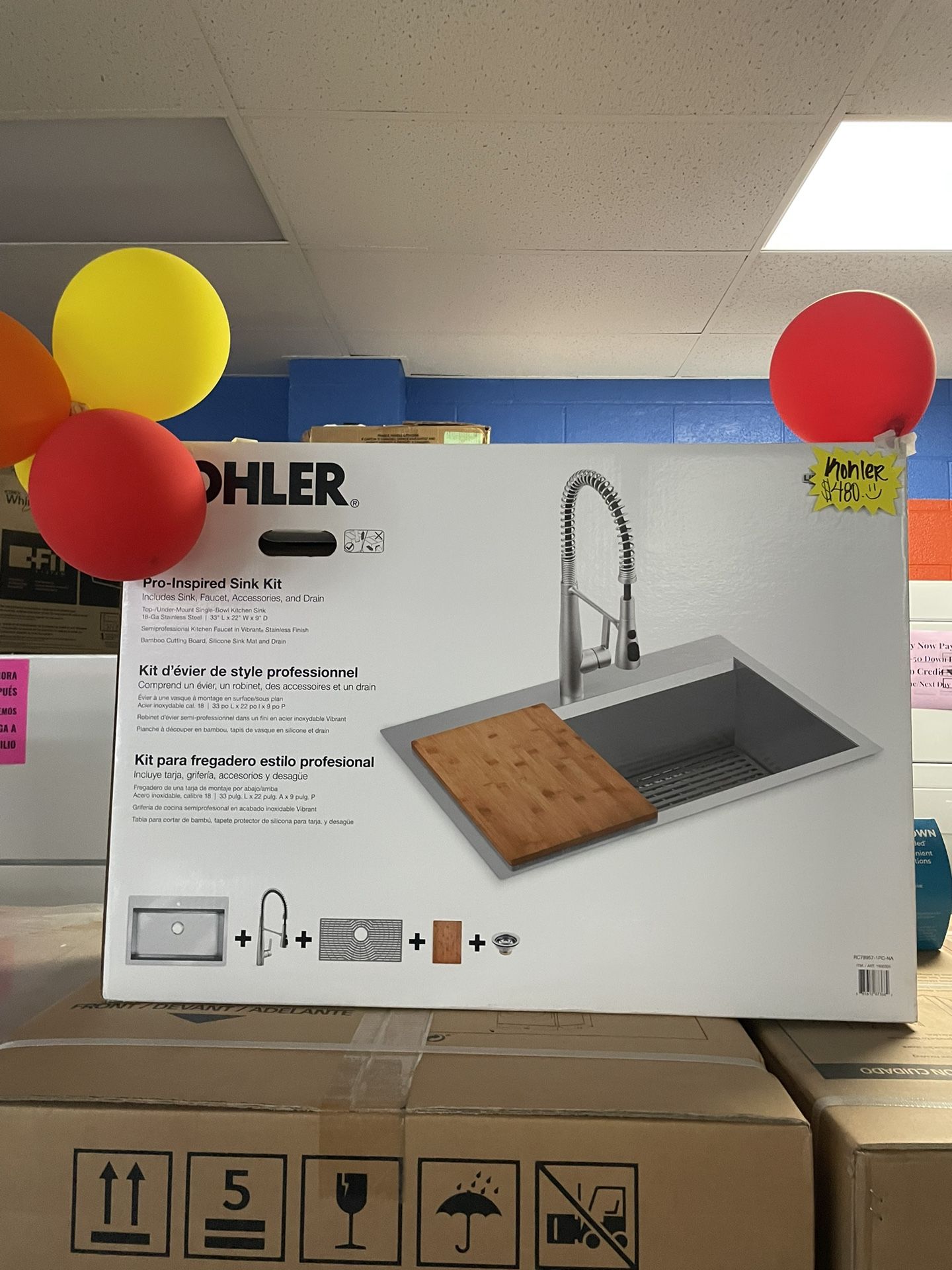 KHOLER PRO-INSPIRED SINK KIT