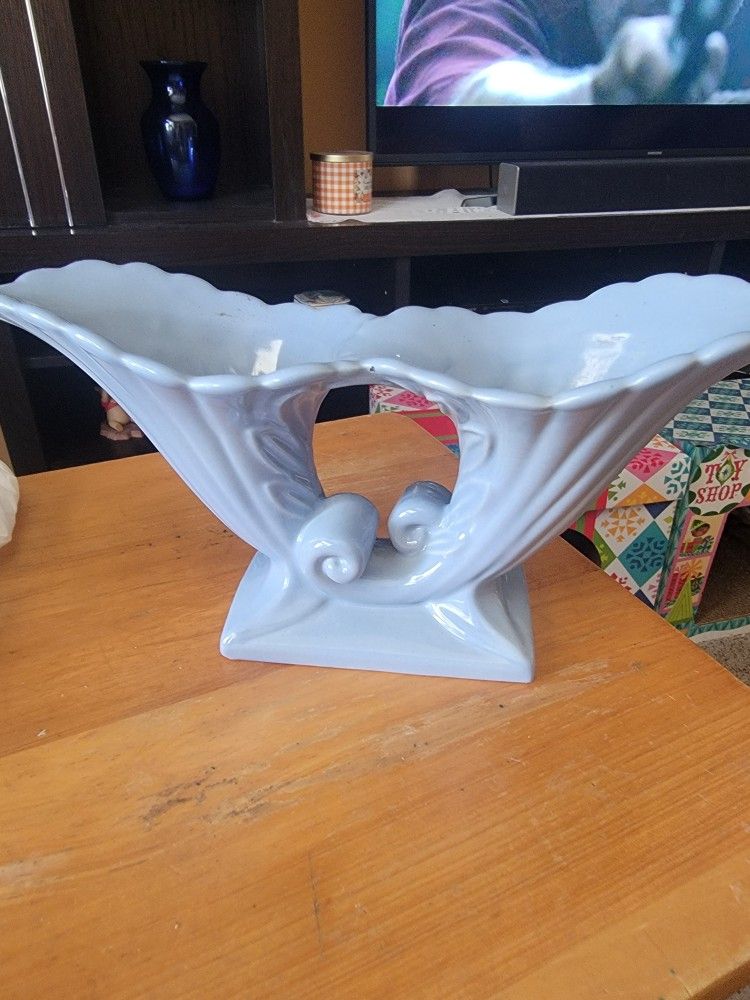 💥Vintage Abingdon USA Double Cornucopia Planter Mid Century Modern