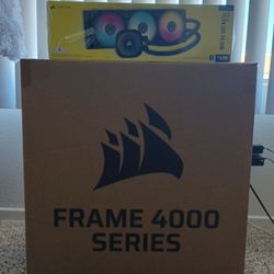 Corsair Frame 4000D ARGB Airflow PC Case & Corsair TITAN 360 RX RGB Liquid Cooler Bundle! Brand New!