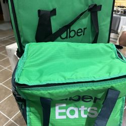  Green Insulated Delivery Bags Sz XL 19”x19”x 9” , 15x12x9.5.