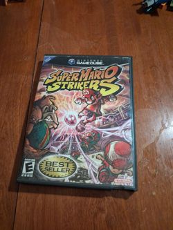 GameCube Super Mario Strikers tested and working the disc does have scratches on it as you can see in the photos