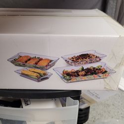 Clear Plastic Serving Dish Set