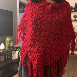 Poncho Mananita Mexican  Costume Handmade