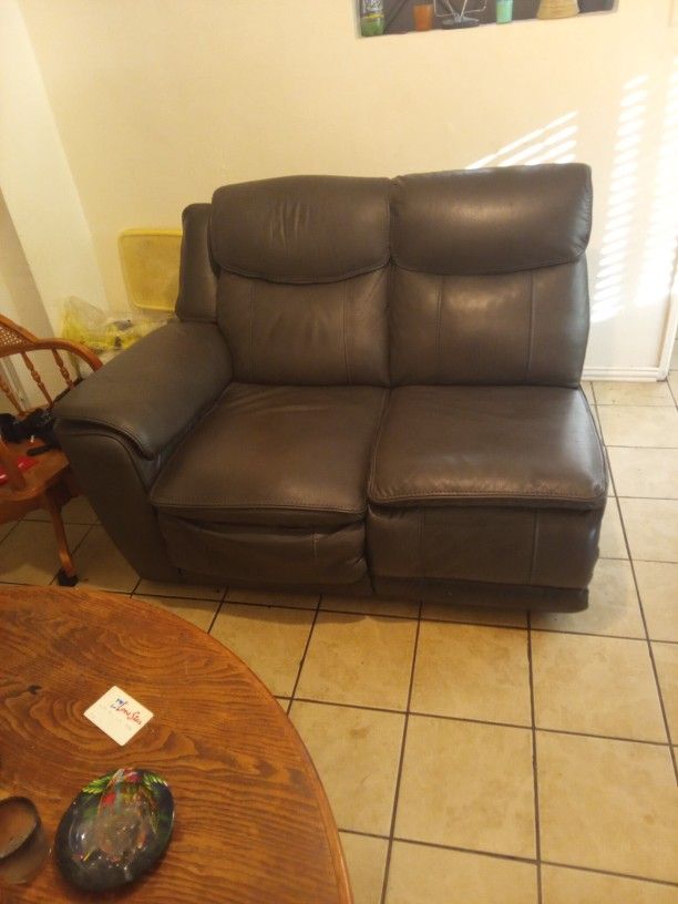 Gray Used Recliner