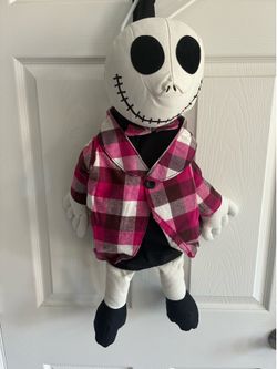 Disney Tim Burton Nightmare Before Christmas Jack Skellington Custom Backpack in Plaid