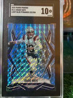 2025 Phoenix Light Blue Pyramid/385 Drake Maye SGC 10