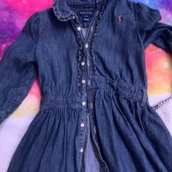 Ralph Lauren Jean Dress Toddler 4