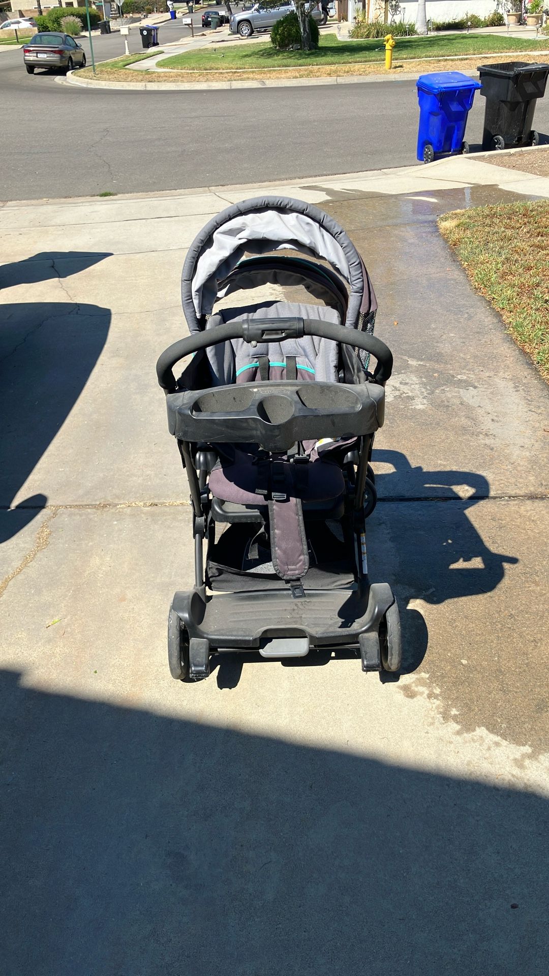 2 Seat Baby Stroller, Converts In To Toddler Stroller