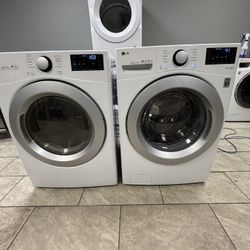 LG front load washer &. LG front load gas dryer set