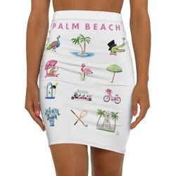 Beautiful, Unique Palm Beach, FL and Tropical Themed Skirts, Sizes XS-2XL