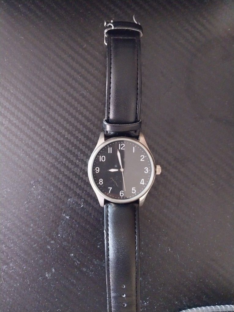 Leather Black Watch