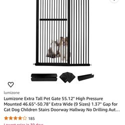 Lumizone Extra Tall Pet Gate 55.12" $90 Each 