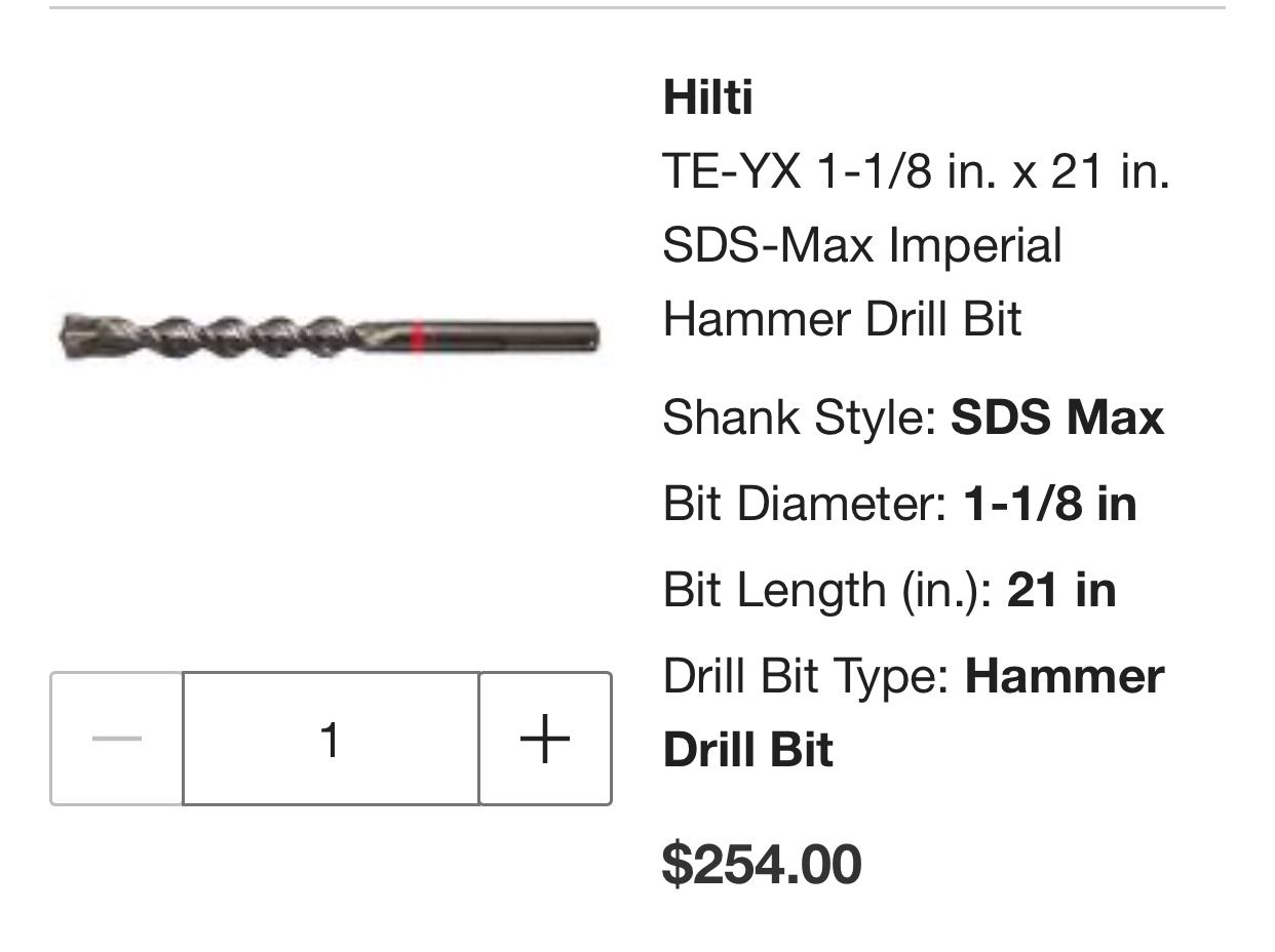Hilti Drill Bit