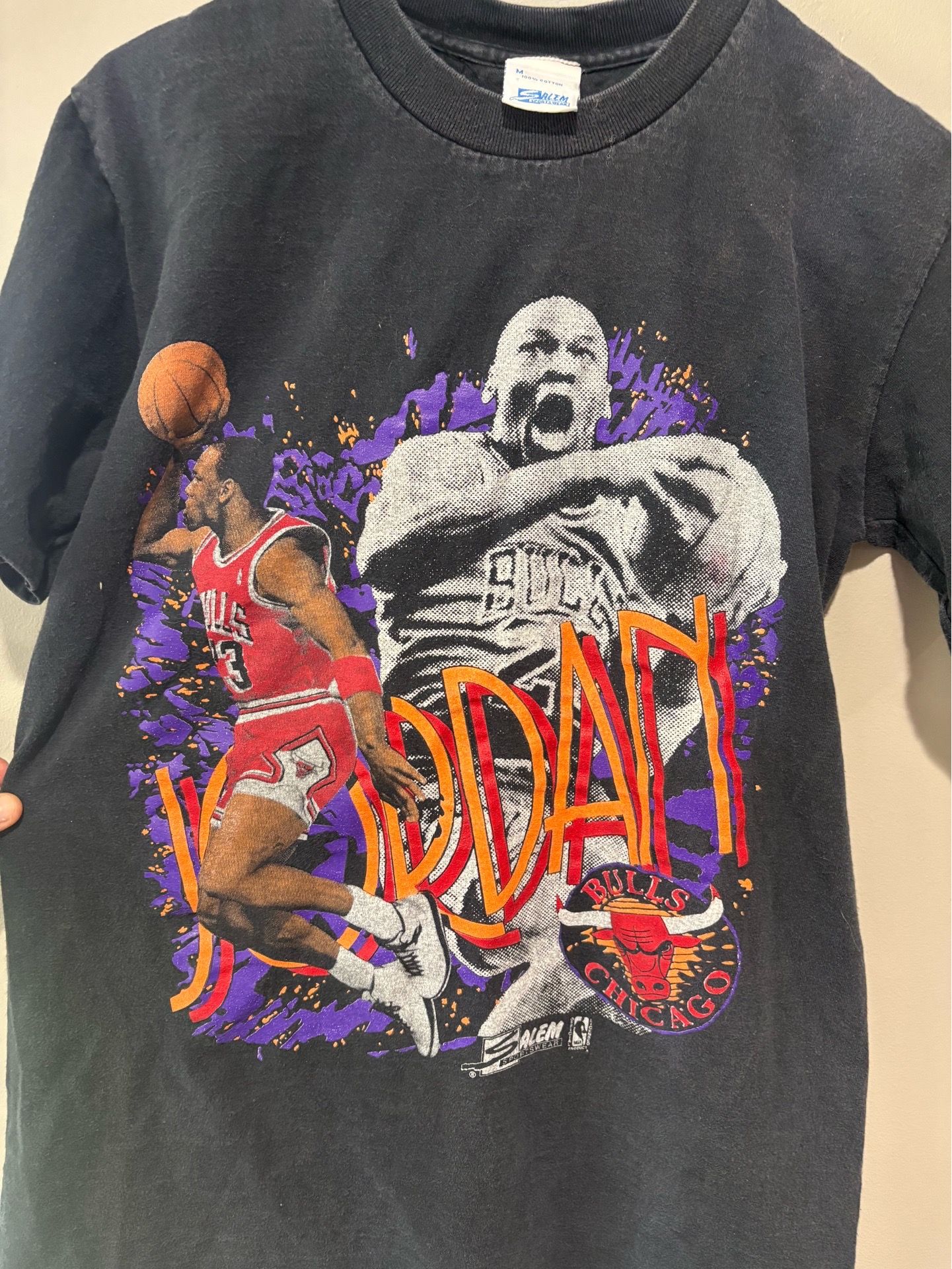 Vintage 90s Michael Jordan Chicago Bulls Shirt Salem Sportswear